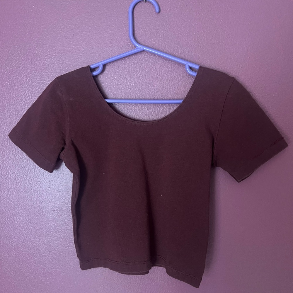 American Apparel Women's Maroon Top